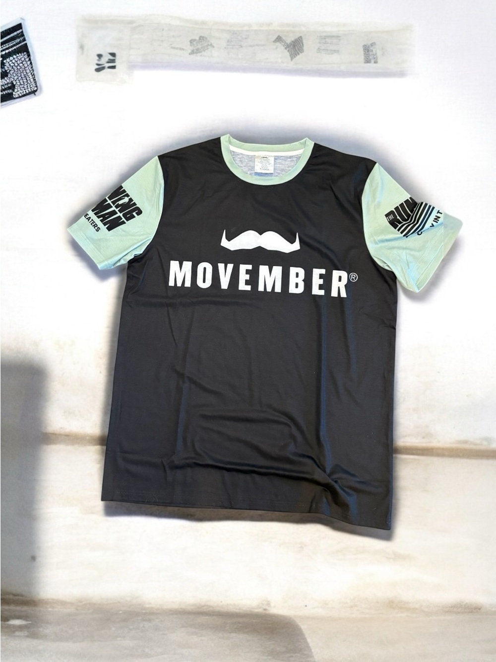 Black & Mint Short Sleeve Men's Tee
